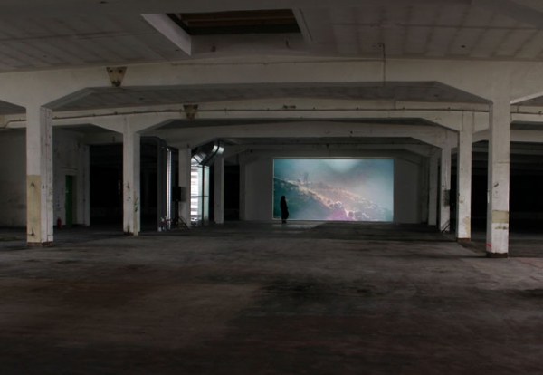 HDV, 5:03 Min., 16:9, Color, Stereo / Installation view / Invited Artists, Offen Auf AEG, Nuremberg, 2013 / Photo: Edgar Leciejewski